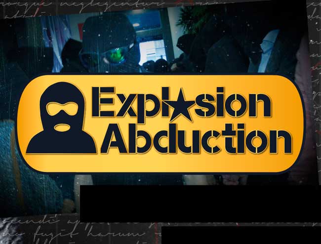 Explosive abduction escape room